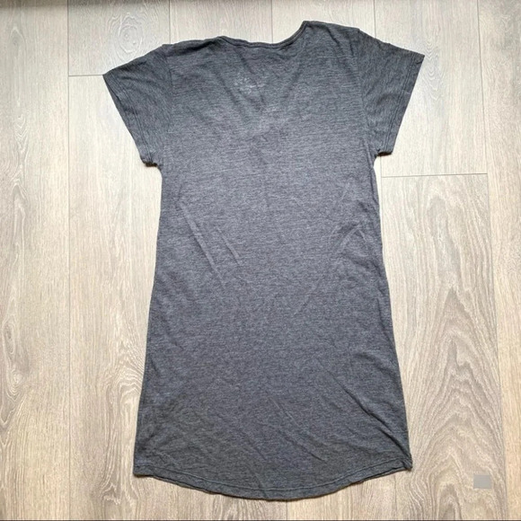 Revolve LNA Strappy Tee Dress T-shirt Cut out Short Sleeve Granite Gray Size XS - Picture 14 of 16